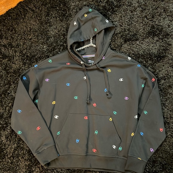 CHAMPION Powerblend Logo Hoodie NWOT - Picture 6 of 11